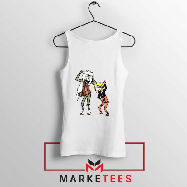 Naruto Rick Morty Design Tank Top