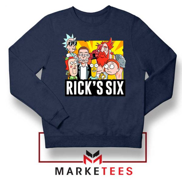 New Design Ricks Six Navy Blue Sweater