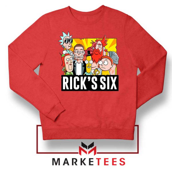 New Design Ricks Six Red Sweater