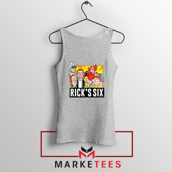 New Design Ricks Six Sport Grey Tank Top