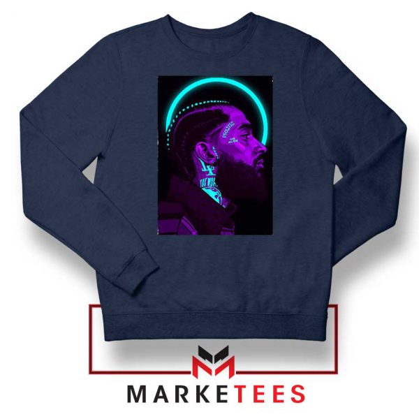 Nipsey Hussle The Marathon Navy Blue Sweatshirt