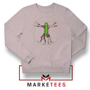 Pickle Rick Design Renaissance Grey Sweatshirt