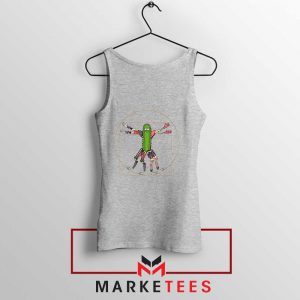 Pickle Rick Design Renaissance Grey Tank Top