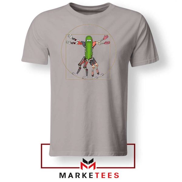 Pickle Rick Design Renaissance Grey Tshirt