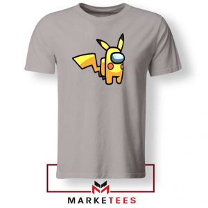 Pikachu Among US Pokemon Grey Tee
