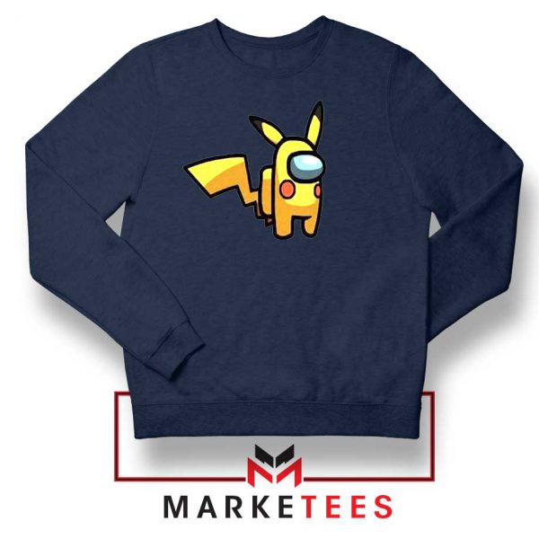 Pikachu Among US Pokemon Navy Blue Sweater