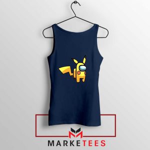 Pikachu Among US Pokemon Navy Blue Tank Top