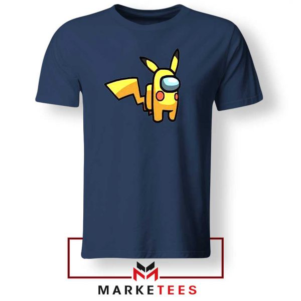 Pikachu Among US Pokemon Navy Tee