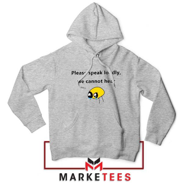 Please Speak Loudly Design Grey Jacket