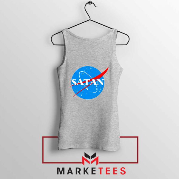 Satan Space Logo Parody Sport Grey Tank Top