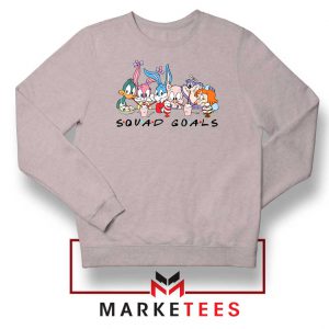 Squad Goals Friend Cartoon Sport Grey Sweatshirt