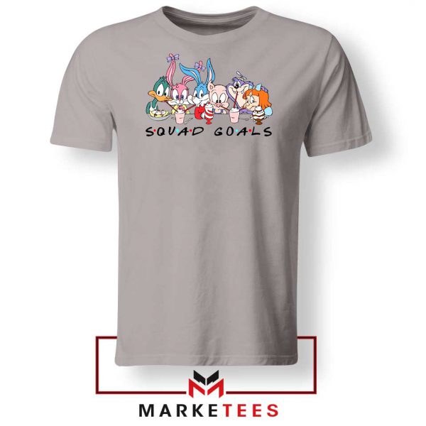 Squad Goals Friend Cartoon Sport Grey Tee