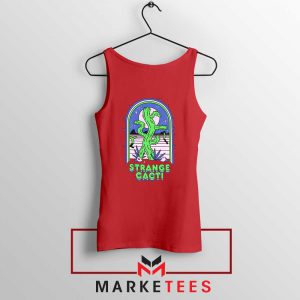 Strange Cacti Night Design Red Tank Top