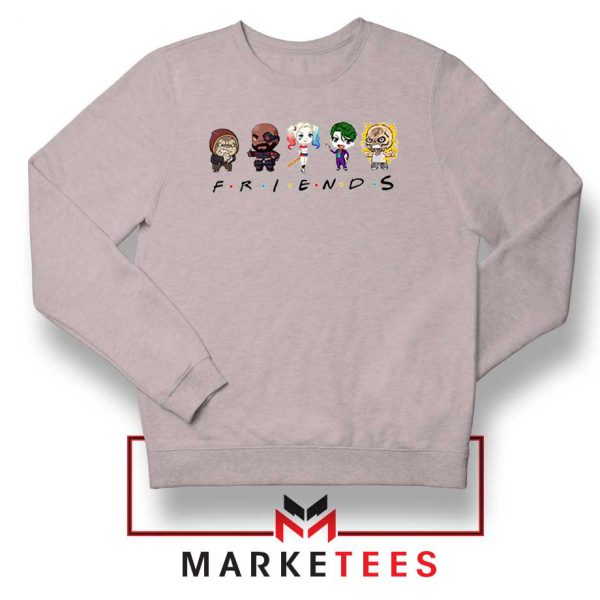 Suicide Squad Friends Parody Grey Sweatshirt