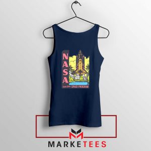 Vintage NASA Space Design Navy Tank Top