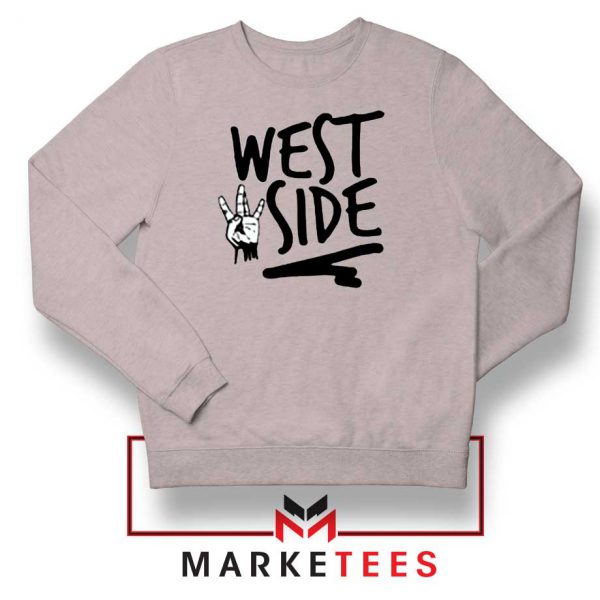 West Side Street Design Grey Sweater