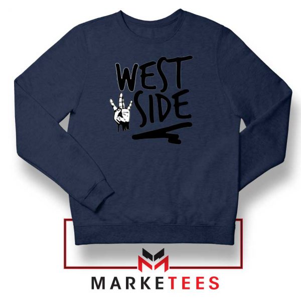 West Side Street Design Navy Sweater