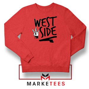 West Side Street Design Red Sweater