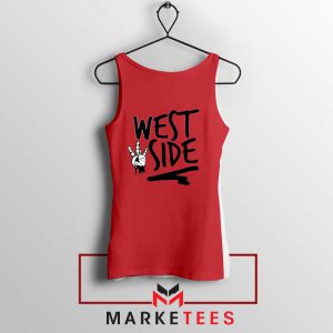 West Side Street Design Red Tank Top