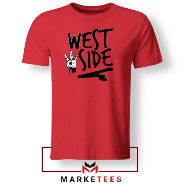 West Side Street Design Red Tee