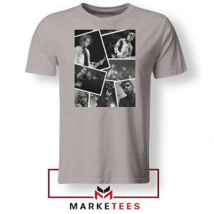 5SOS Band Tour Collage Grey Tshirt