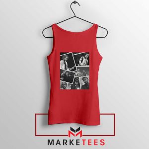 5SOS Band Tour Collage Red Tank Top