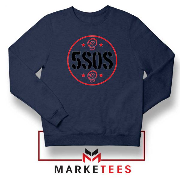 5SOS No Shame Tour 2020 Graphic Navy Blue Sweatshirt