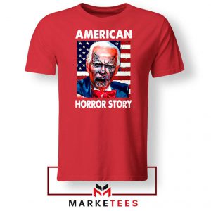 Biden Horror Story Red Tshirt