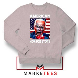 Biden Horror Story Sport Grey Sweater