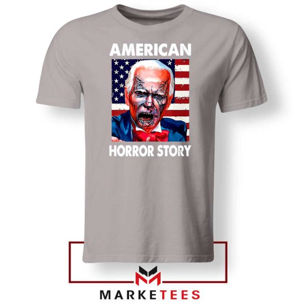 Biden Horror Story Sport Grey Tshirt
