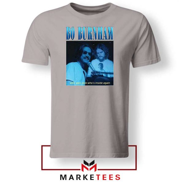 Bo Burnham Musician Graphic Grey Tee