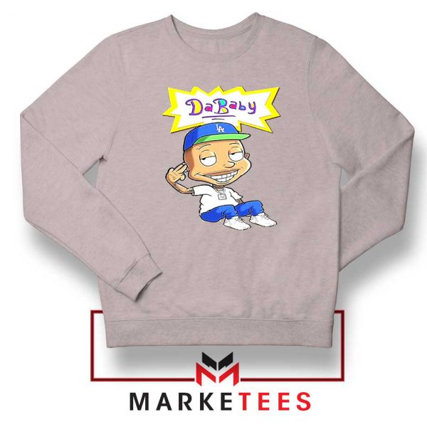 Da Baby Rapper Parody Grey Sweatshirt