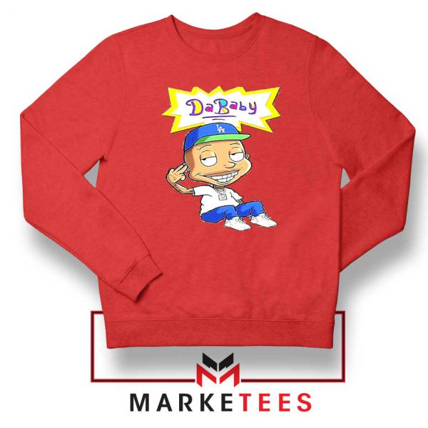 Da Baby Rapper Parody Red Sweatshirt