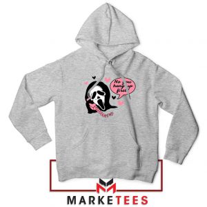 Halloween Scream Ghostface Grey Hoodie