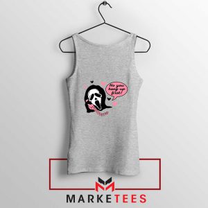 Halloween Scream Ghostface Grey Tank Top