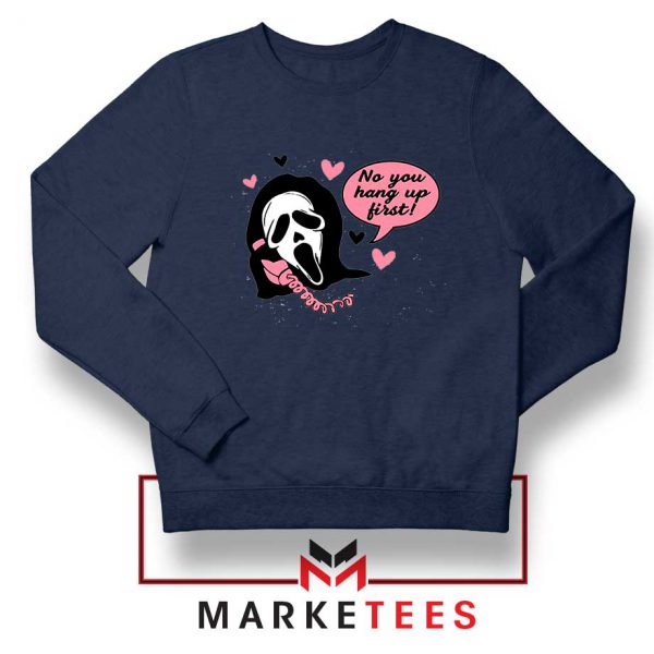 Halloween Scream Ghostface Navy Sweatshirt