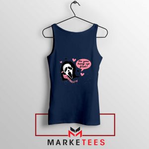 Halloween Scream Ghostface Navy Tank Top