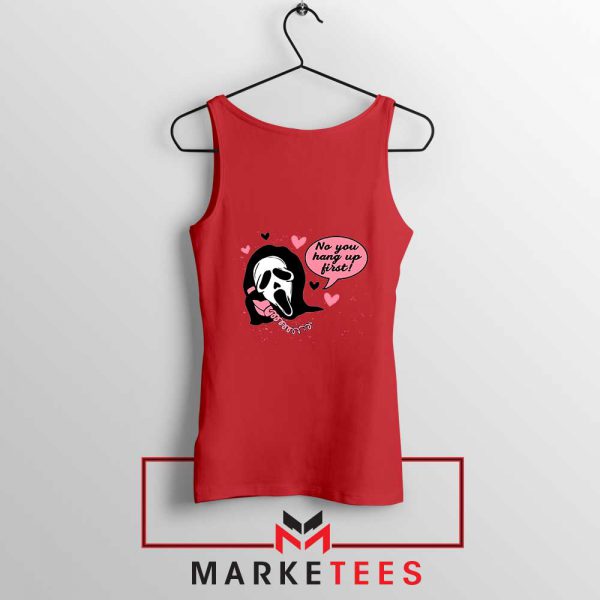 Halloween Scream Ghostface Red Tank Top