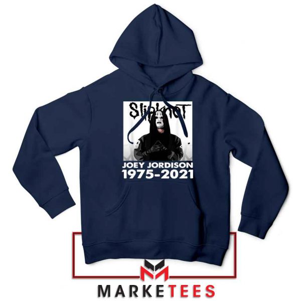 Joey Jordison Drummer RIP Navy Blue Hoodie