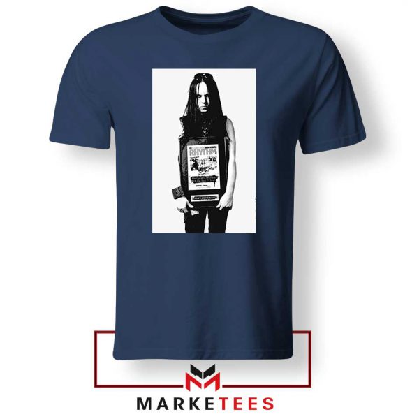 Joey Jordison Metal Band Navy Blue Tshirt