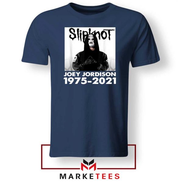 Joey Jordison Musician RIP Navy Tee