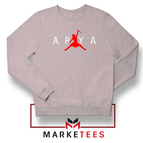 Jumpman Arya Stark Fantasy Sport Grey Sweater