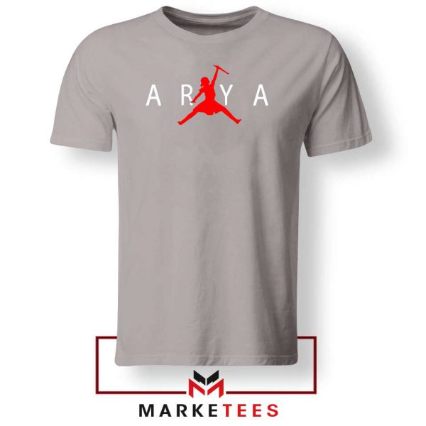 Jumpman Arya Stark Fantasy Sport Grey Tshirt