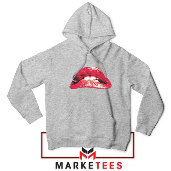 Lips Rocky Horror Grey Hoodie