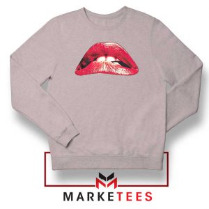 Lips Rocky Horror Sport Grey Sweatshirt