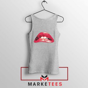 Lips Rocky Horror Sport Grey Tank Top