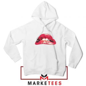 Lips Rocky Horror White Hoodie