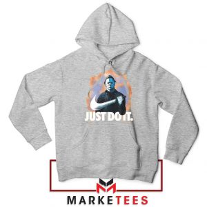 Michael Myers Just Scary Parody Sport Grey Hoodie