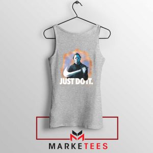 Michael Myers Just Scary Parody Sport Grey Tank Top