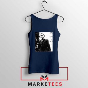 Michael Myers Photo Halloween Navy Tank Top